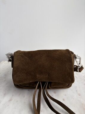 Neuville Maxke Mini Khaki Suede Bag